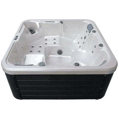 Rilassante e piacevole vasca idromassaggio rettangolare con generatore di ozono 1pc filtro 1pc sotto l'acqua luce per la famiglia