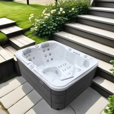 2-3 Persone Pavilione vasca da bagno all'aperto Massaggio rilassante vasca idromassaggio con musica e luce