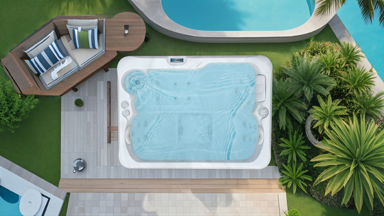 Spa all' aperto Relax piscina giardino massaggio di svago vasca idromassaggio