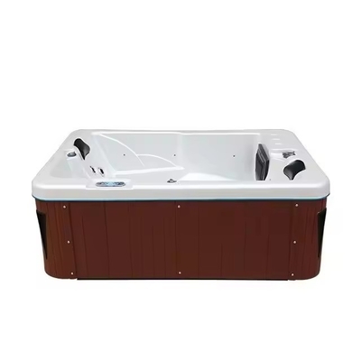 Vasche idromassaggio da giardino con 2 salotti per la famiglia Massaggio spa all'aperto Piscine vasche idromassaggio freestanding con luci led