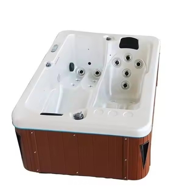 Vasche idromassaggio da giardino con 2 salotti per la famiglia Massaggio spa all'aperto Piscine vasche idromassaggio freestanding con luci led