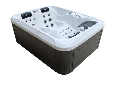 Vasche idromassaggio da giardino con 2 salotti per la famiglia Massaggio spa all'aperto Piscine vasche idromassaggio freestanding con luci led