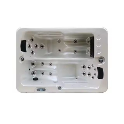 Vasche idromassaggio da giardino con 2 salotti per la famiglia Massaggio spa all'aperto Piscine vasche idromassaggio freestanding con luci led