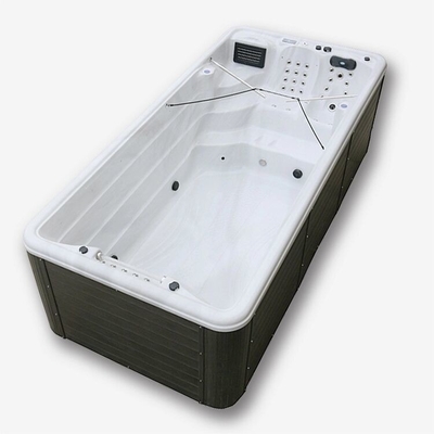 Piscina infinita di lusso per giardino vasca idromassaggio vasche termali con getti d'aria piscina spa per esterni