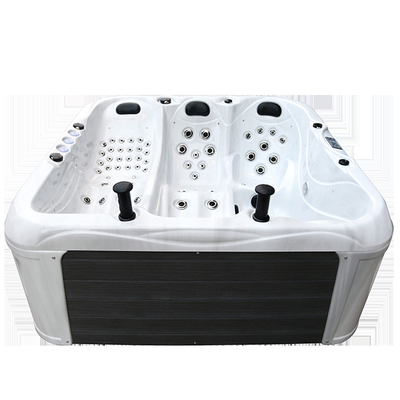 Bagno di lusso con vasca idromassaggio per 4 persone Bagno acrilico per adulti Bagno idromassaggio con funzione massaggio per esterni