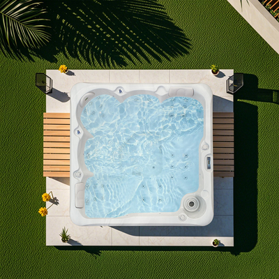 Acrilico 5 Persone Bagno Spa Esterno Piscina Giardino Massaggio Relax Vasca idromassaggio Vasche idromassaggio
