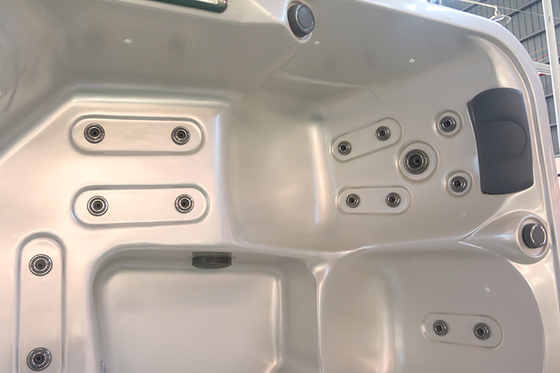 Acrilico Bianco per 5 Persone Cornice LED luce idroterapia vasca idromassaggio E-371