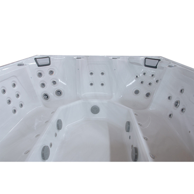 Ocean Wave Rectangle Acrilico Bianco Puro Vasca Da Bagno Esterno Vasche SPA