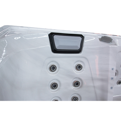 Ocean Wave Rectangle Acrilico Bianco Puro Vasca Da Bagno Esterno Vasche SPA