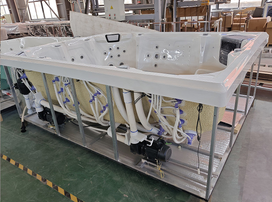 89-Jet Acrylic Hot Tub 8 Persone Ourdoor Jacuzzi SPA 600-libbre di capacità