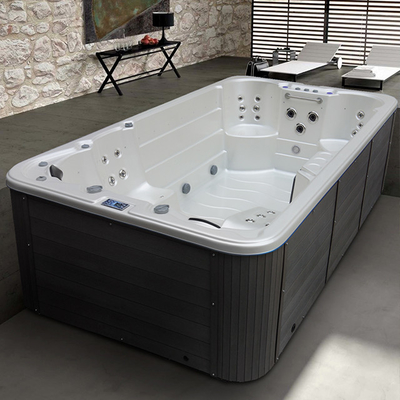 Piscina senza fine del sistema di propulsione del sistema di propulsione della piscina termale in acrilico all'aperto per 6 persone