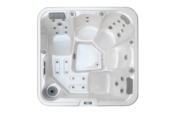 Vasche calde di massaggio acrilico di E-371S 2M*2M Pearl White per la Jacuzzi all'aperto