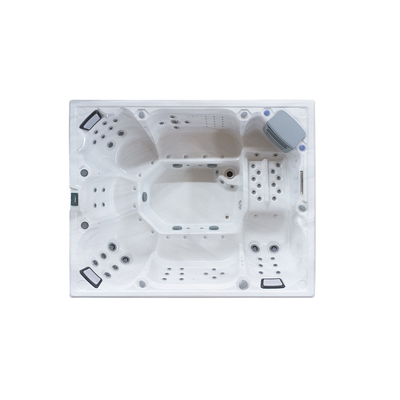 Vasca idromassaggio rettangolare indipendente con potente riscaldatore elettrico da 3 kW/110 ~ 220 V per spa e massaggi