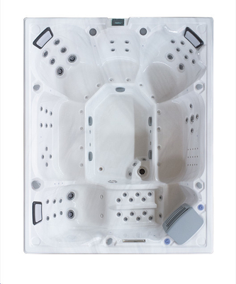 Ocean Wave Rectangle Acrilico Bianco Puro Vasca Da Bagno Esterno Vasche SPA