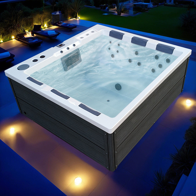 Vasca da bagno per massaggi acrilica personalizzata piscina SPA per famiglie vasca idromassaggio anti-congelamento e risparmio energetico